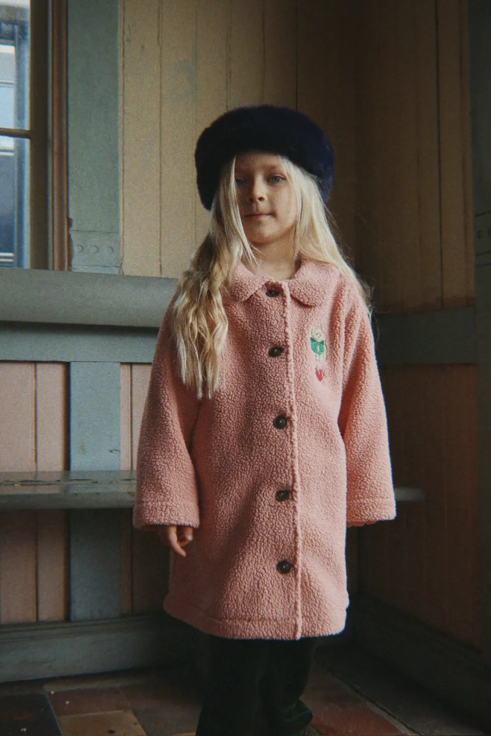 Konges Sløjd Jody fleece jas mellow rose zacht