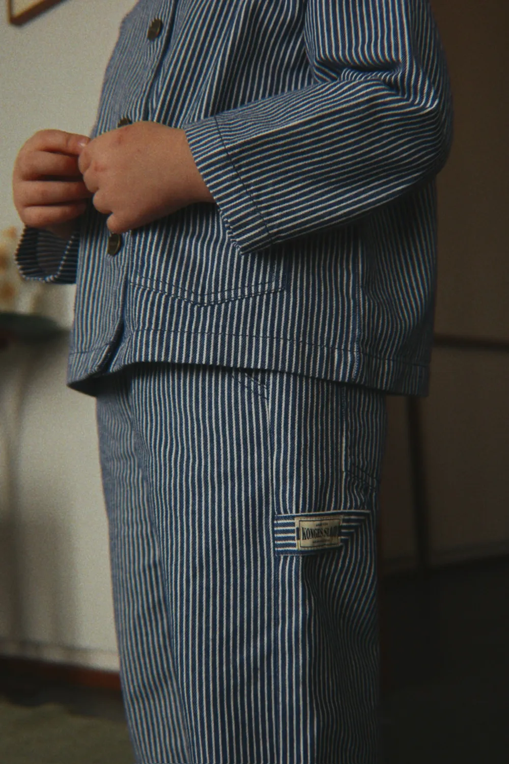 Konges Sløjd Luc Broek Blue Stripe Biokatoen