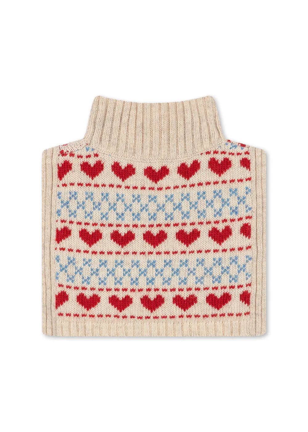 Konges Sløjd Belou Nekwarmer Heart Wolmix