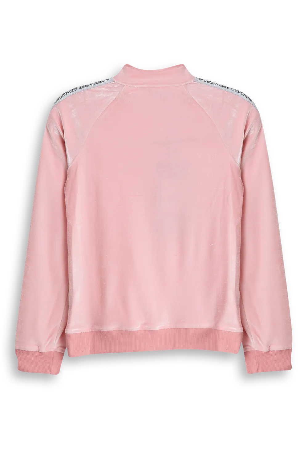 4President April velvet vest dust pink met rits