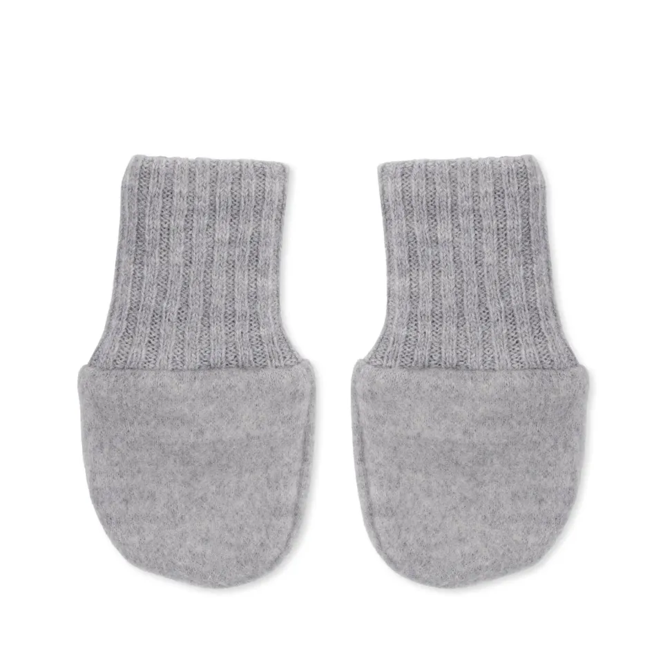 Konges Sløjd Saga wanten grey melange wol