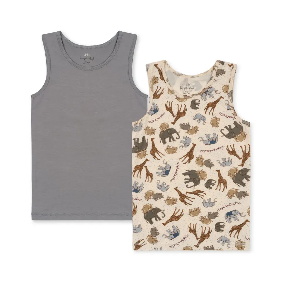 Konges Sløjd Basic 2 Pack Tanktop hemdjes biokatoen 2-pack