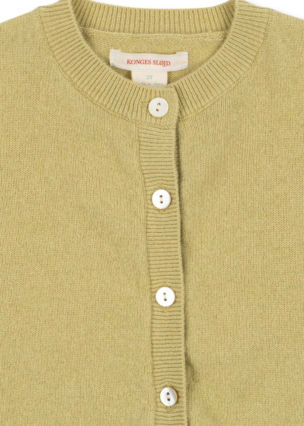 Konges Sløjd Dio cashmere vest leek green 100%