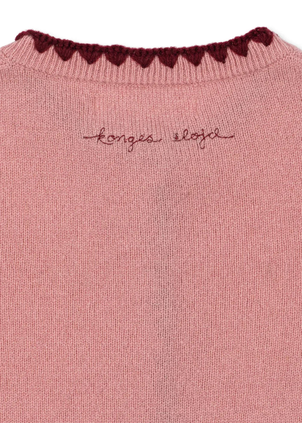 Konges Sløjd Collette cardigan pale blush wollen vest