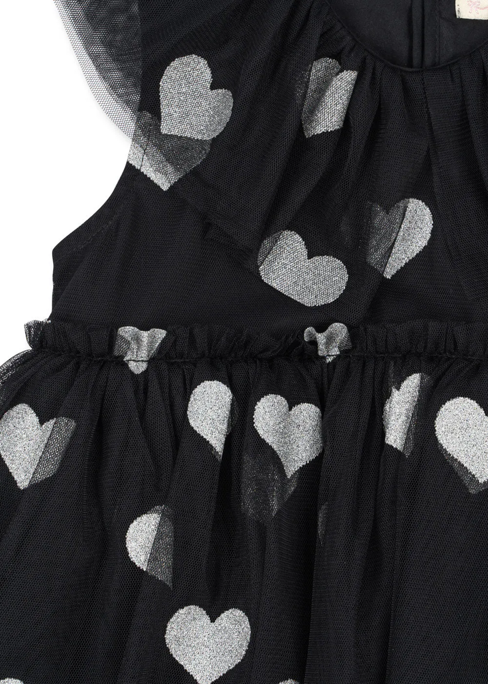 Konges Sløjd Halloween jurk black glittertule