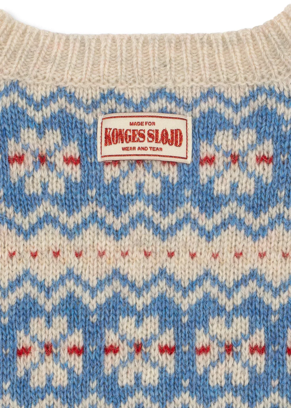 Konges Sløjd Billi cardigan blue multi wolmix