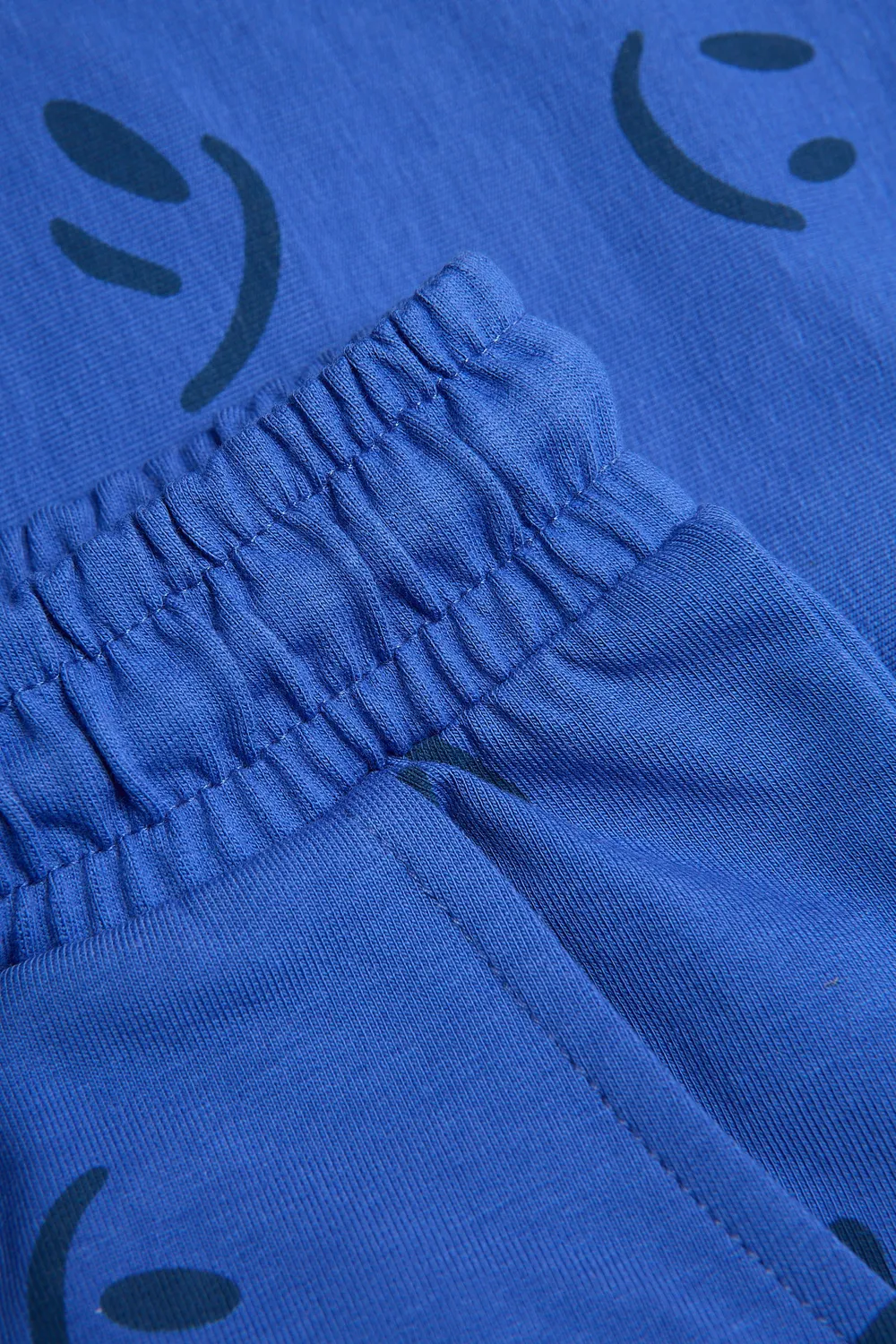 4President Pom short jongens blauw katoen smiley print