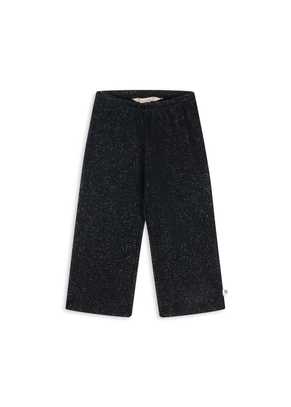 Konges Sløjd Roli flared broek zwart lurex
