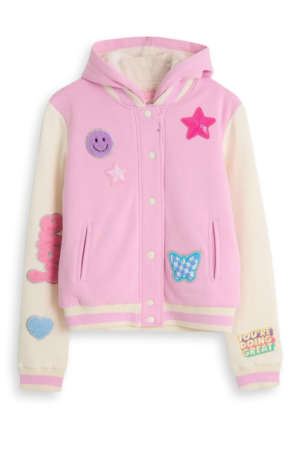 4PRESIDENT Angel Pink hoodie teddy meisjes