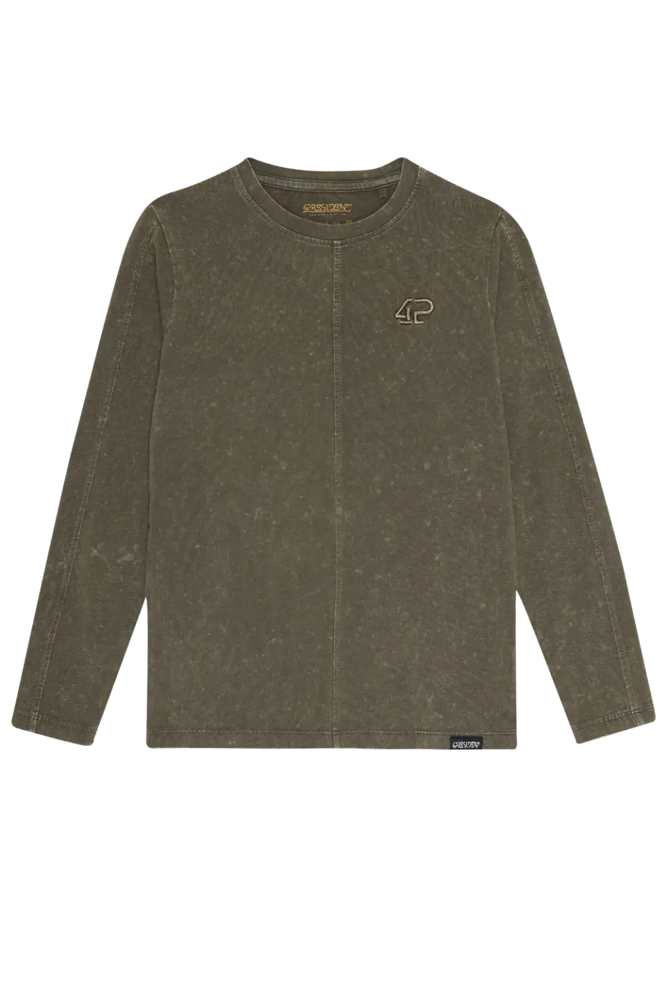 4President Noud longsleeve jongens grijs print
