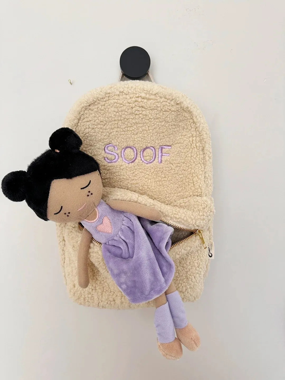 Soda Fashion Teddy rugtas pluche beige
