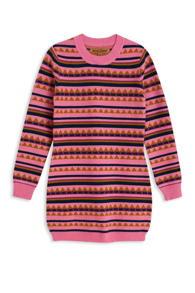 4President Kameron Pink jurk jacquard roze