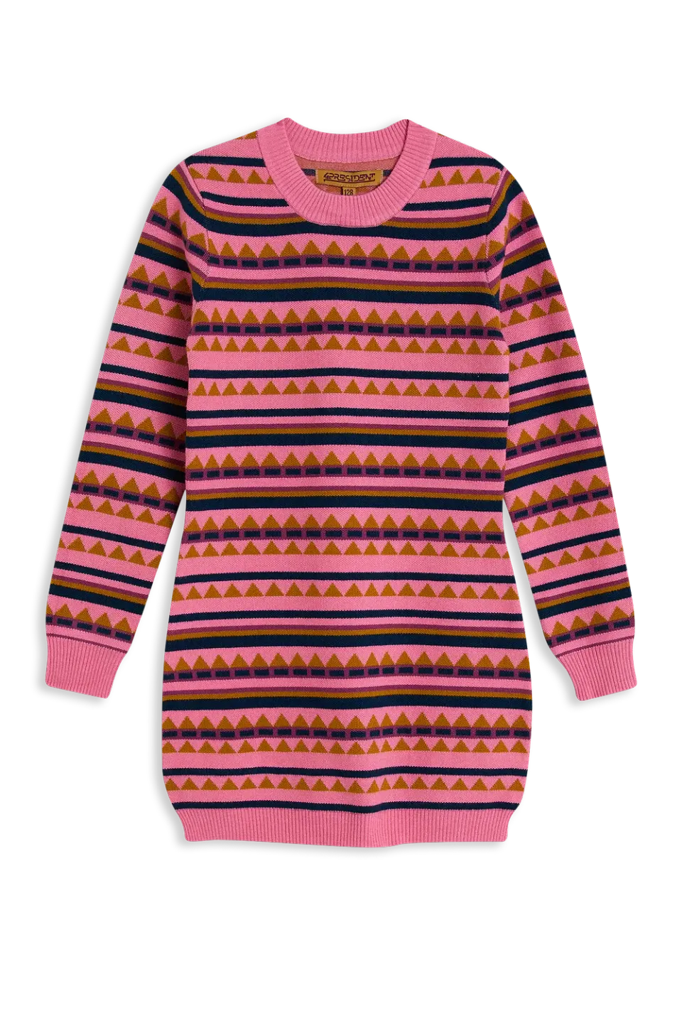 4President Kameron Pink jurk jacquard roze