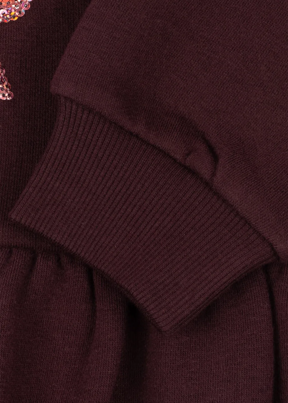 Konges Sløjd Lou sweatjurk decadent chocolate paillet