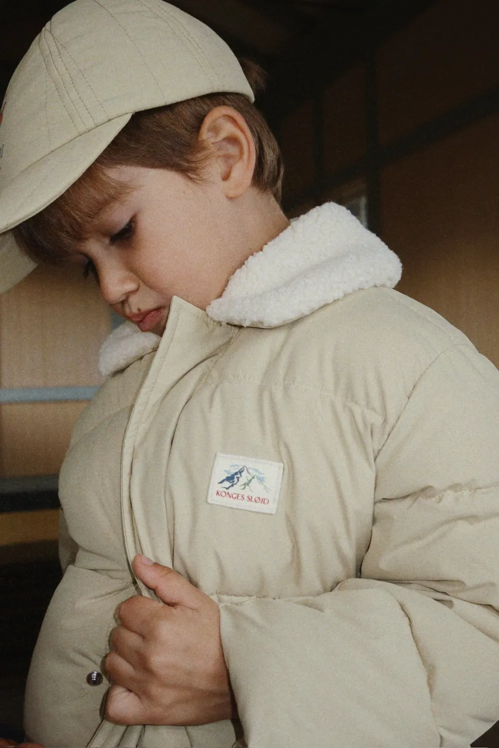 Konges Sløjd Alpi winterjas pale olive green warm