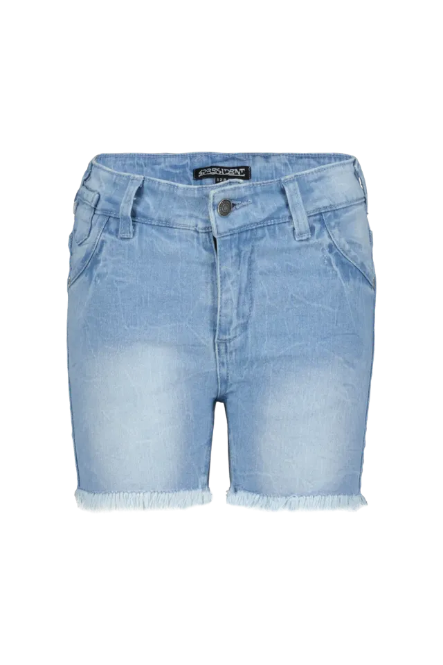 4PRESIDENT Lily Light Blue meisjes short denim