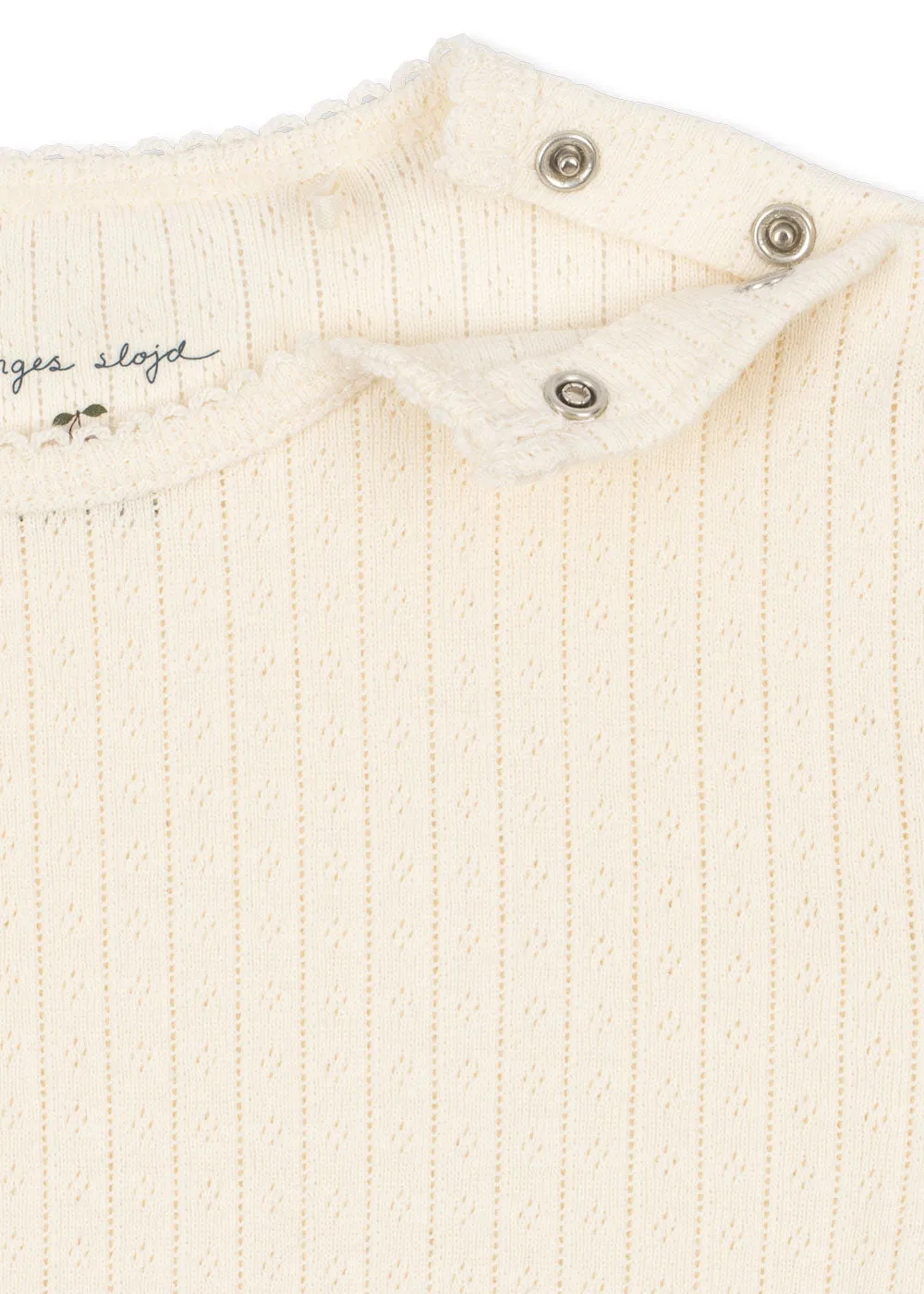 Konges Sløjd Minnie Romper korte mouw antique white ajour