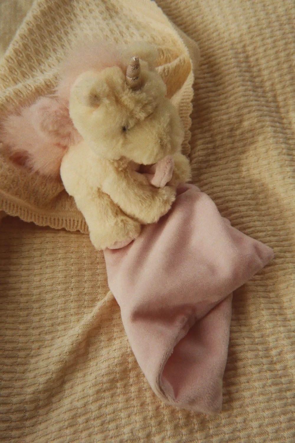 Konges Sløjd Sleepy Animal knuffeldoek off white unicorn