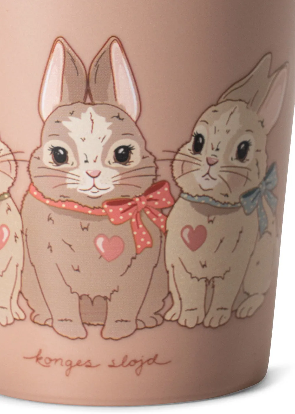 Konges Sløjd eetset bunny emaille 5-delig