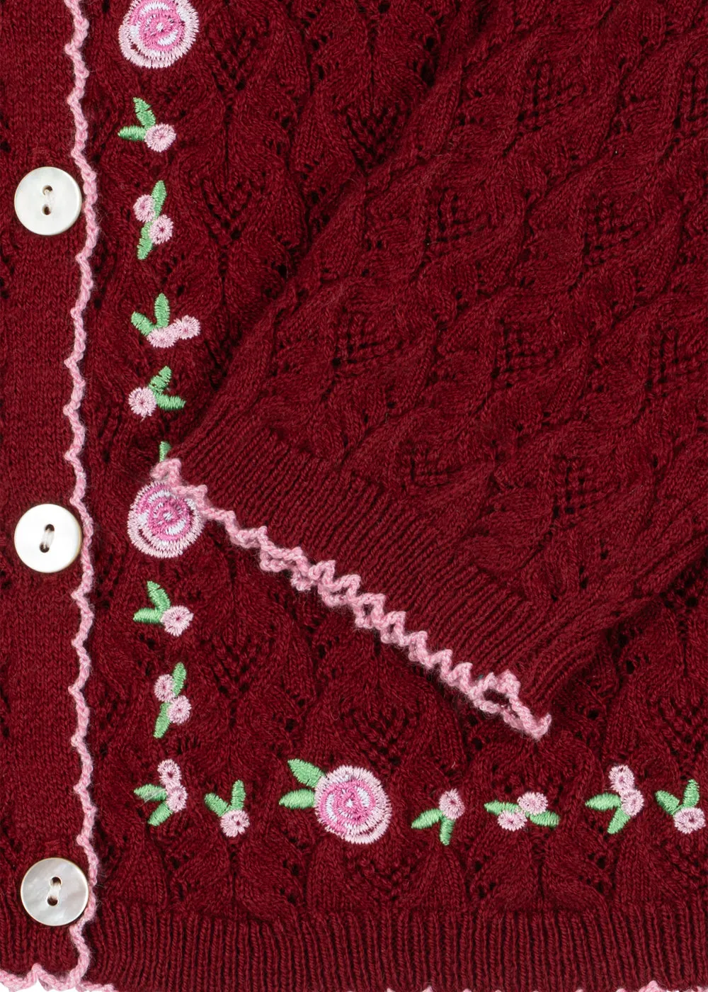 Konges Sløjd Rosier vestje pomegranate kasjmier