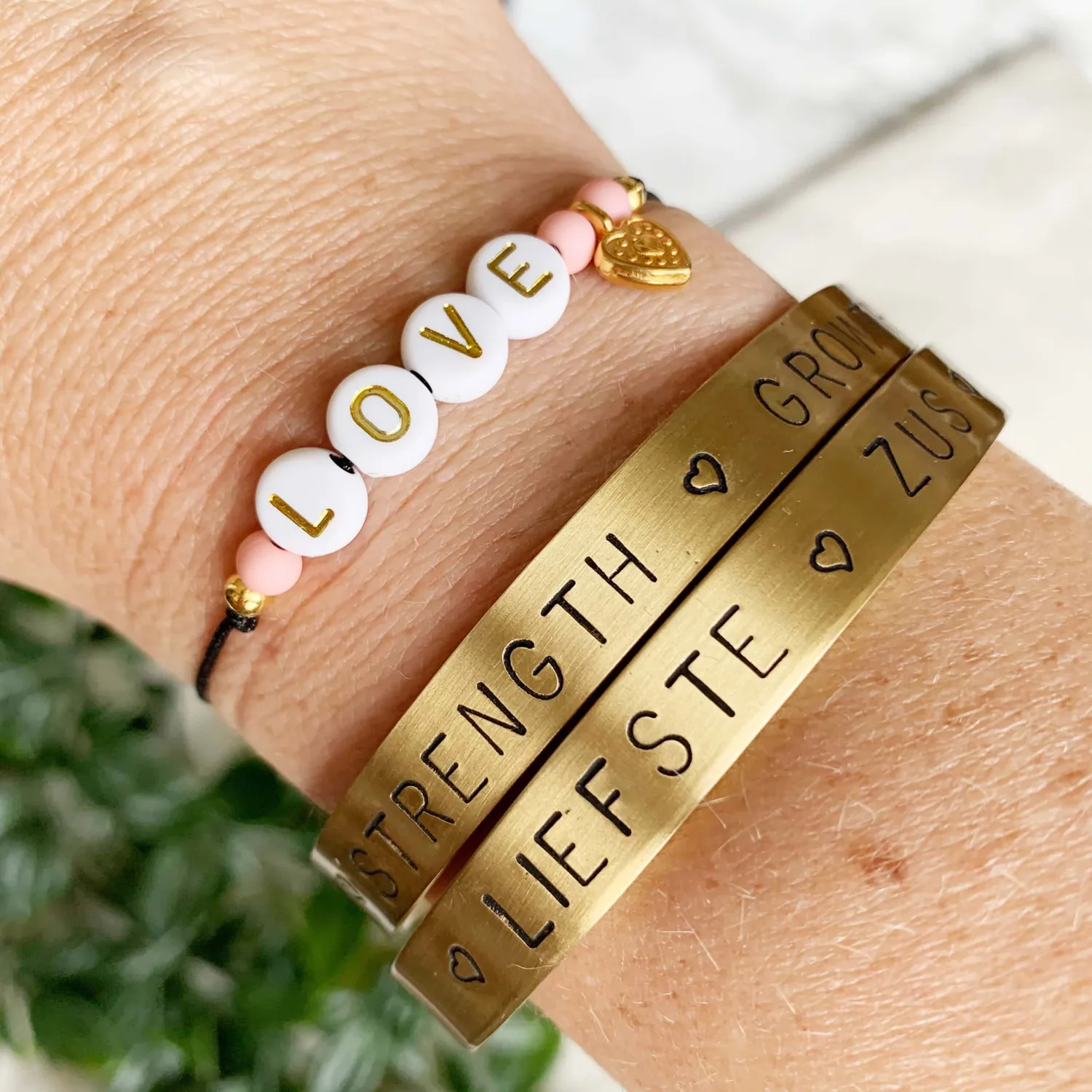 SODA FASHION Ibiza armband met eigentekst gepersonaliseerd
