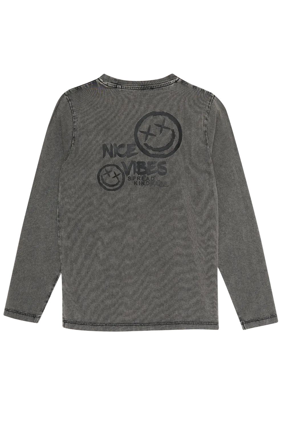4President Noud longsleeve zwart backprint jongens