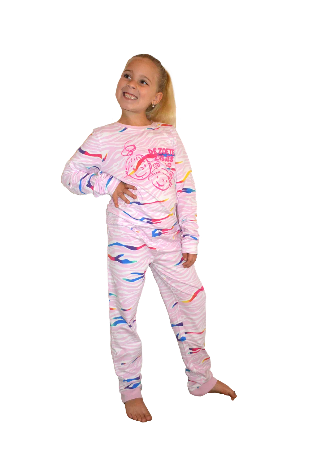 4PRESIDENT Jitske Zoete Zusjes pyjama biokatoen lines aop