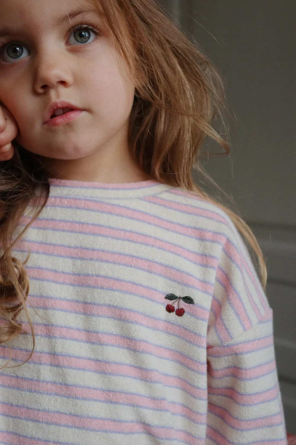Konges Sløjd Itty sweater lolly stripe biokatoen