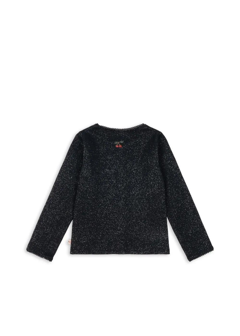 Konges Sløjd Roli Vestje black biokatoen met lurex