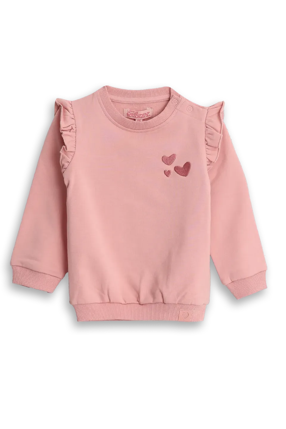 4President Femke Mellow Rose trui roze ruches