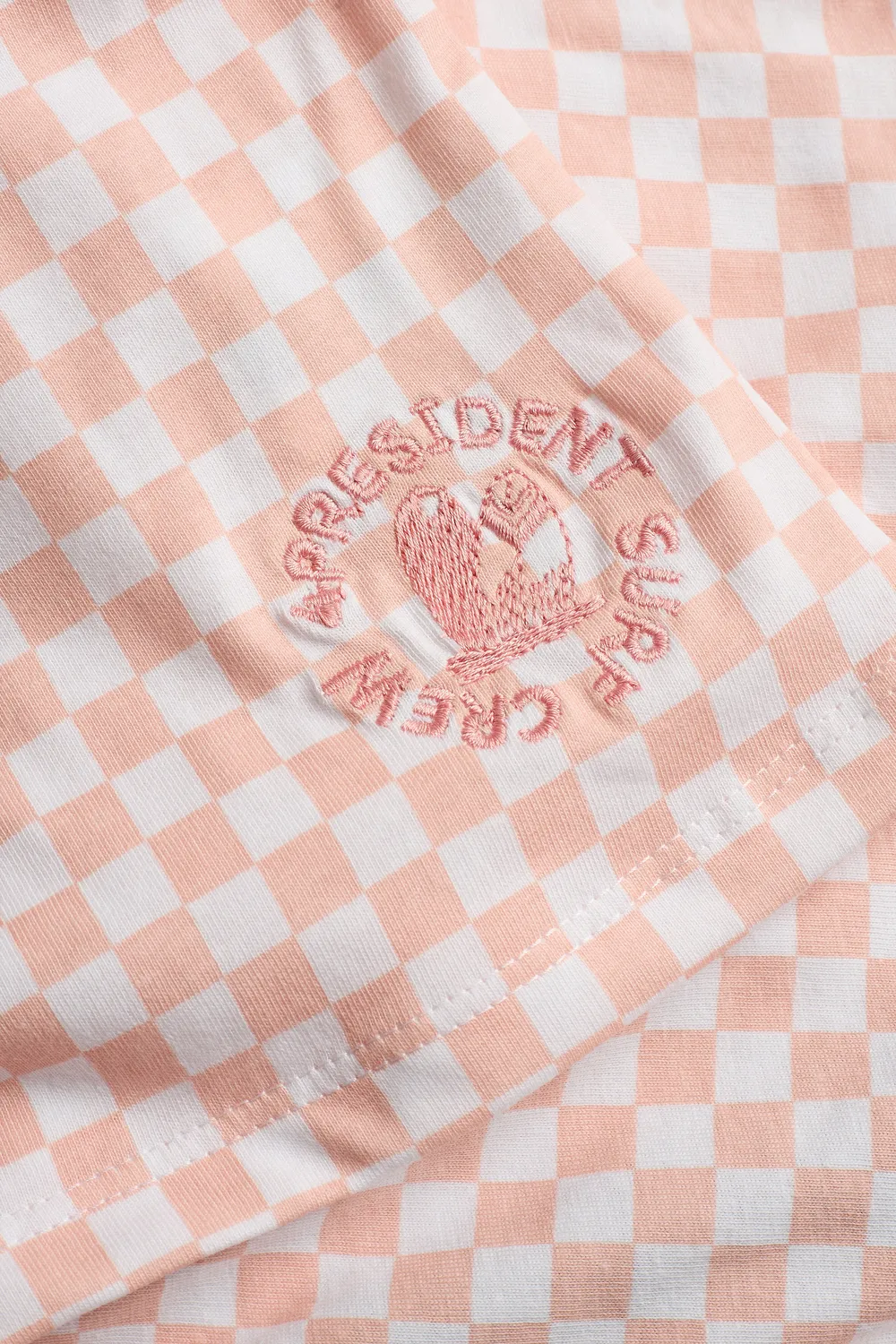 4President Dirkje Small Check AOP T-shirt meisjes ruit