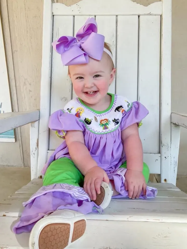 Busy Bee Smocks Halloween Sisters meisjes shirt