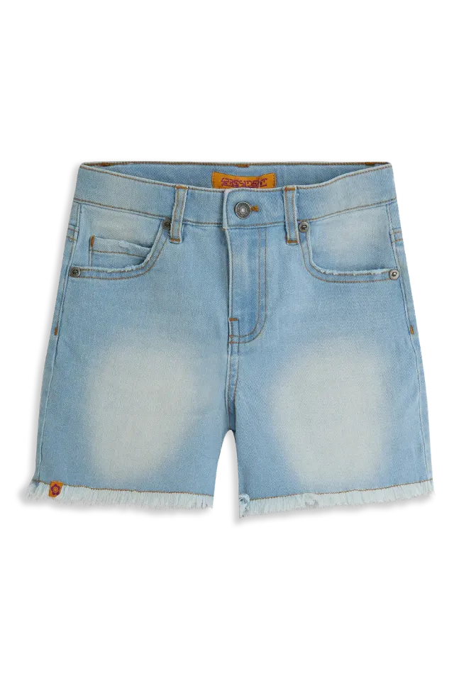 4PRESIDENT Nata Light Blue short denim blauw
