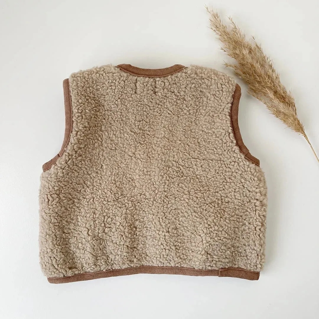 Soda Fashion Teddy gilet beige dames