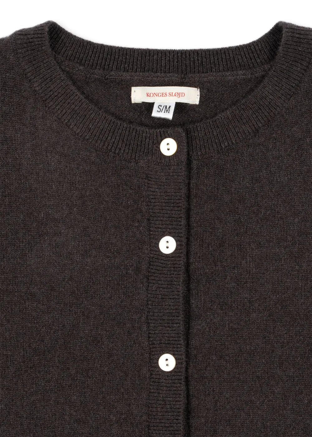Konges Sløjd Dio mommy cashmere cardigan vest chocolate brown