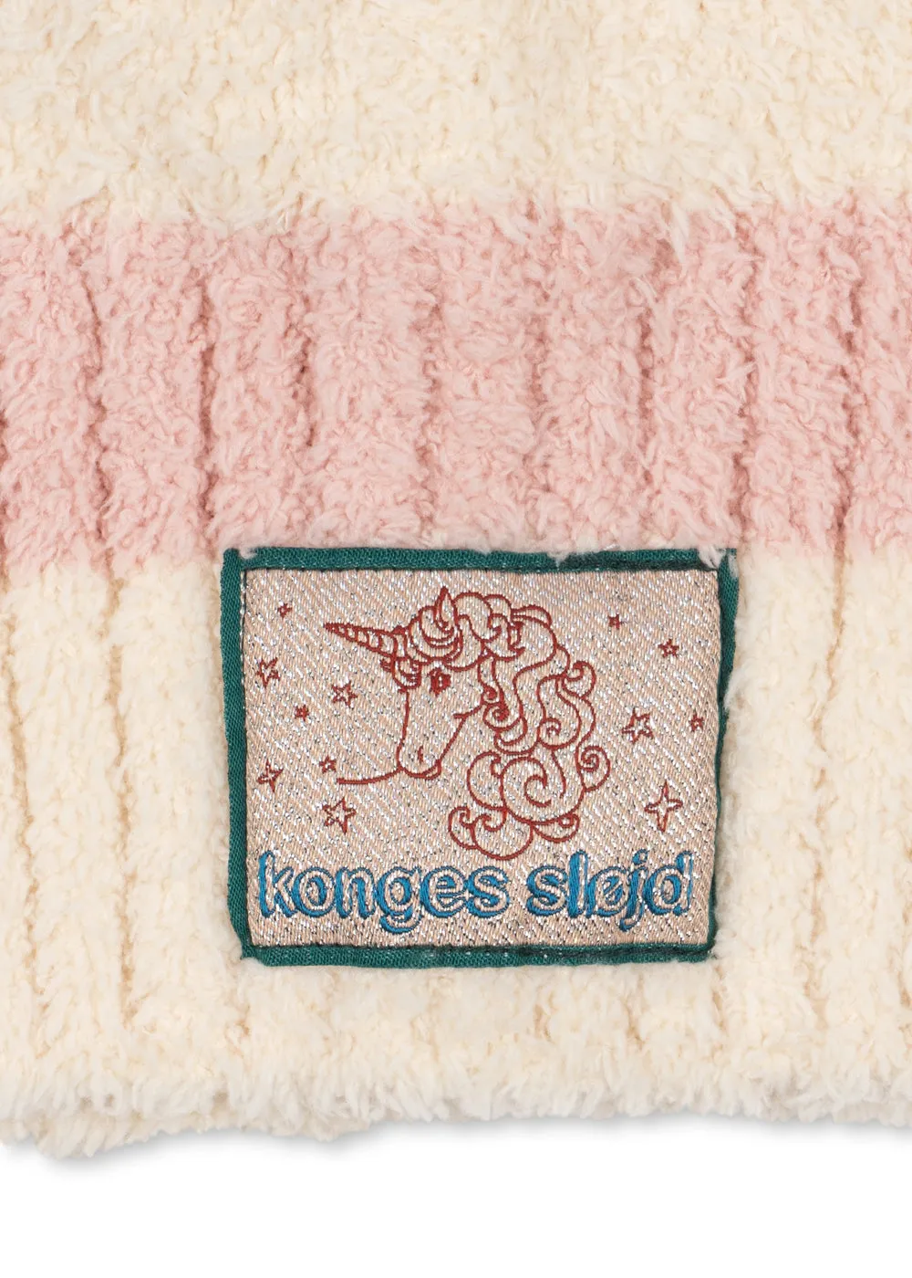 Konges Sløjd Softy Bivakmuts rosy stripe pluche