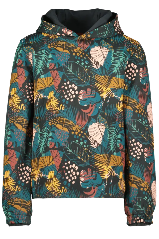 4PRESIDENT Irene meisjessweater jungleprint met capuchon