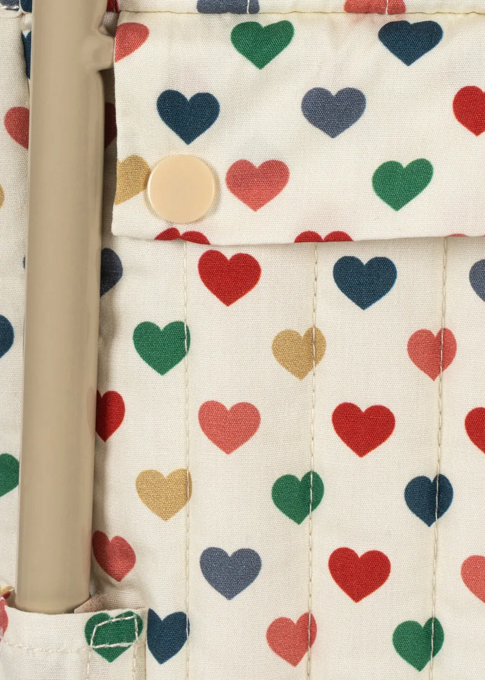 Konges Sløjd Trolley kindertrolley coeur coloré met hartjes