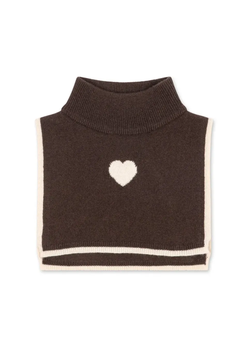 Konges Sløjd Collette nekwarmer chocolate brown wol