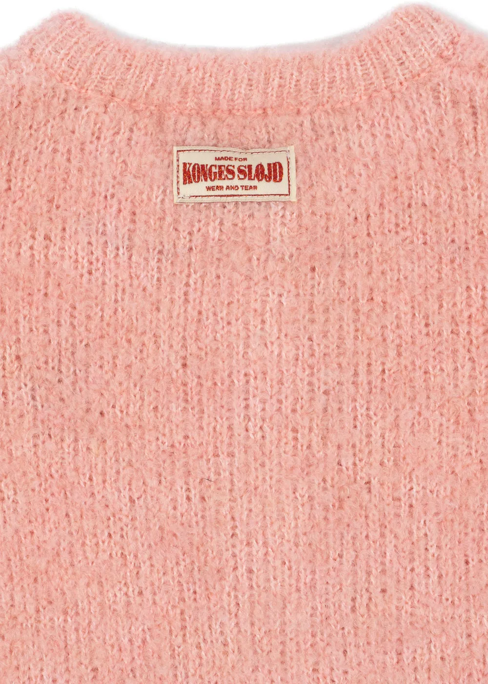 Konges Sløjd Sus cardigan rose gebreid vest