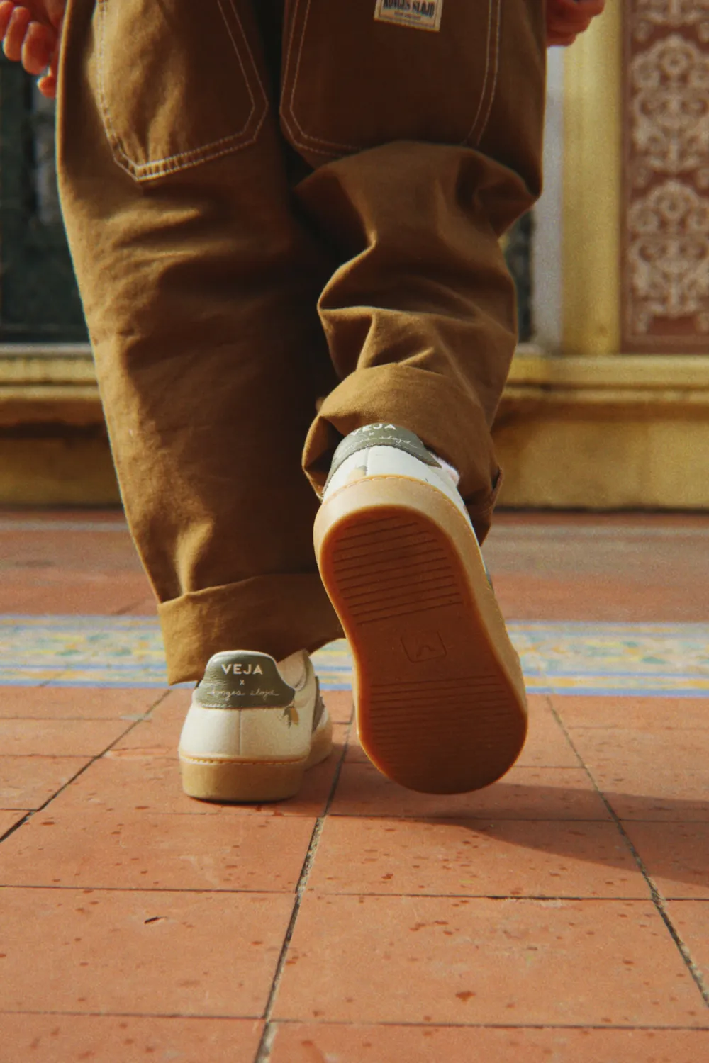 Veja x Konges Sløjd Volley Kindersneaker Lemon Argile