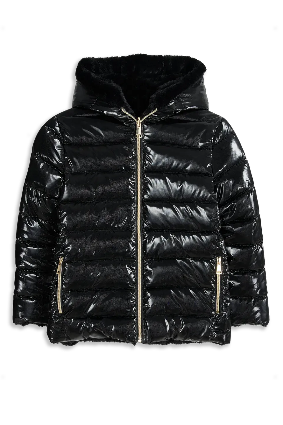 4President Poppy Black winterjas zwart omkeerbaar