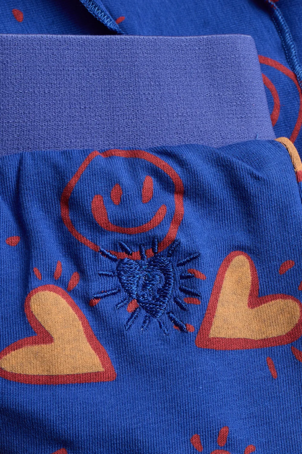 4PRESIDENT Cleo Dazzling Blue Rok blauw hartjes katoen