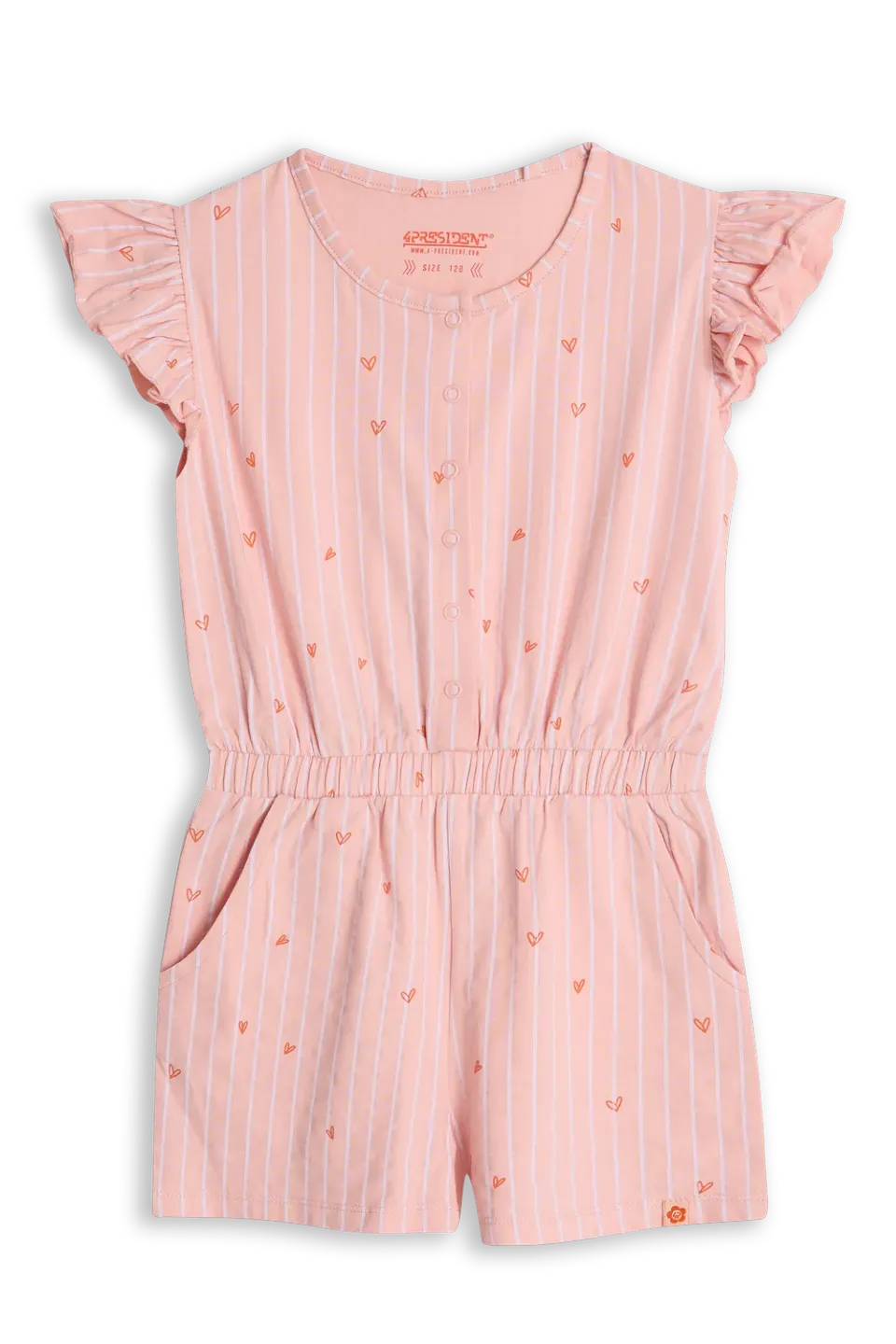 4PRESIDENT Berit Powder pink jumpsuit gestreept