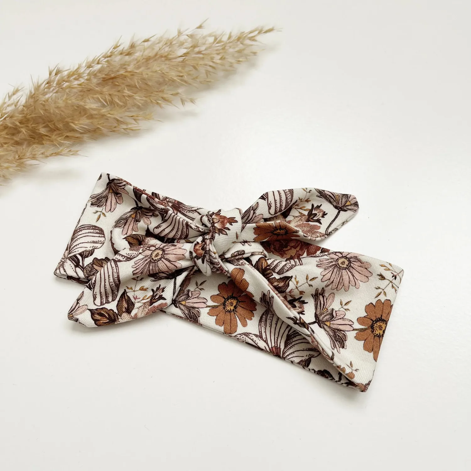 SODA FASHION Bloemen haarband cacao biokatoen