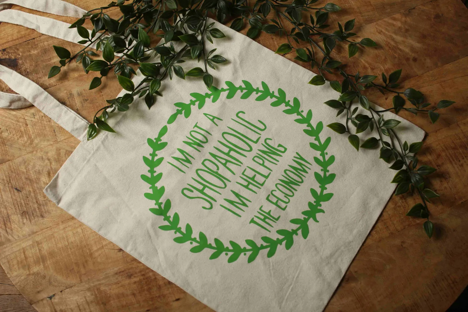 Een presentje Katoenen tas 10 liter personaliseerbaar