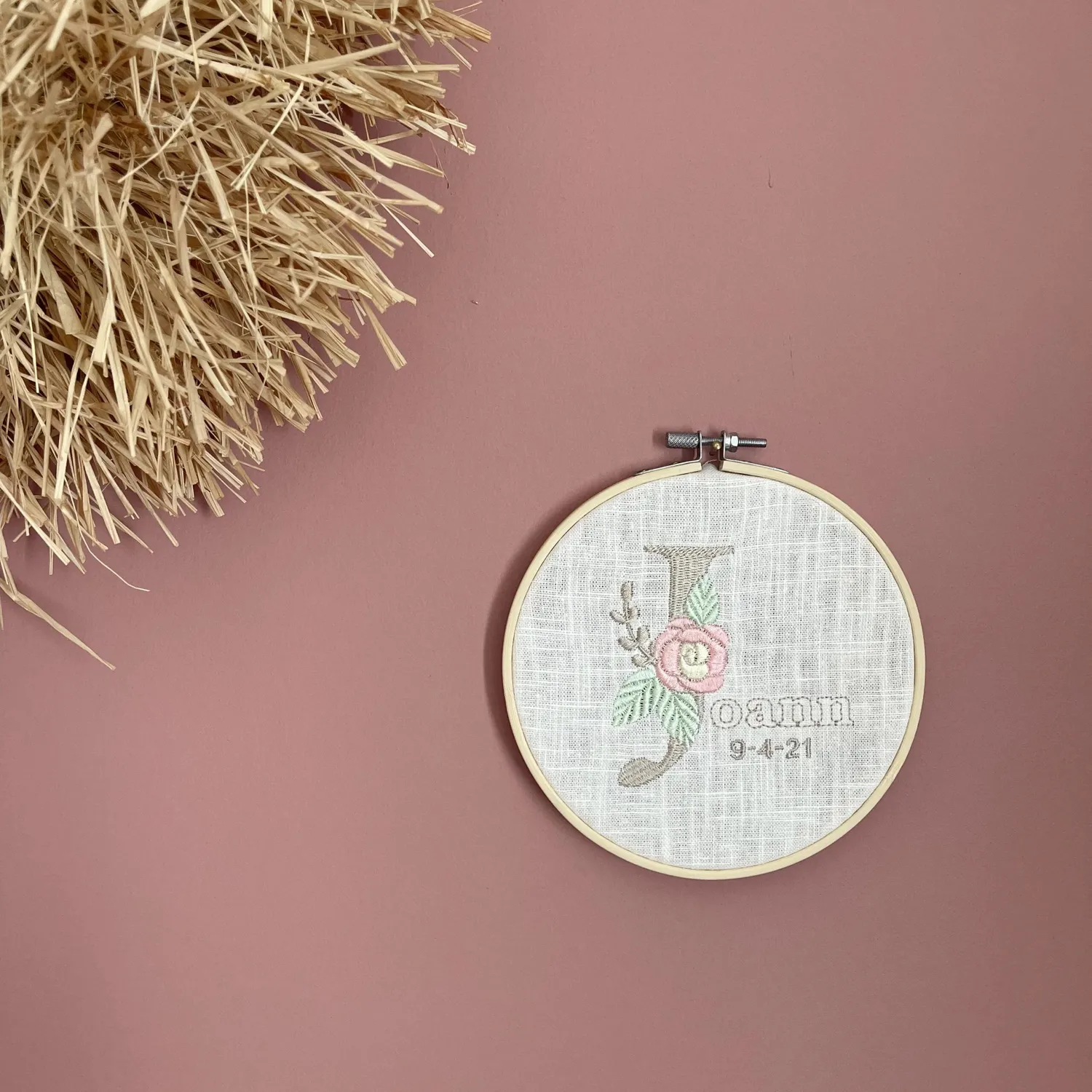 SODA FASHION Geboorte borduurring met naam gepersonaliseerd