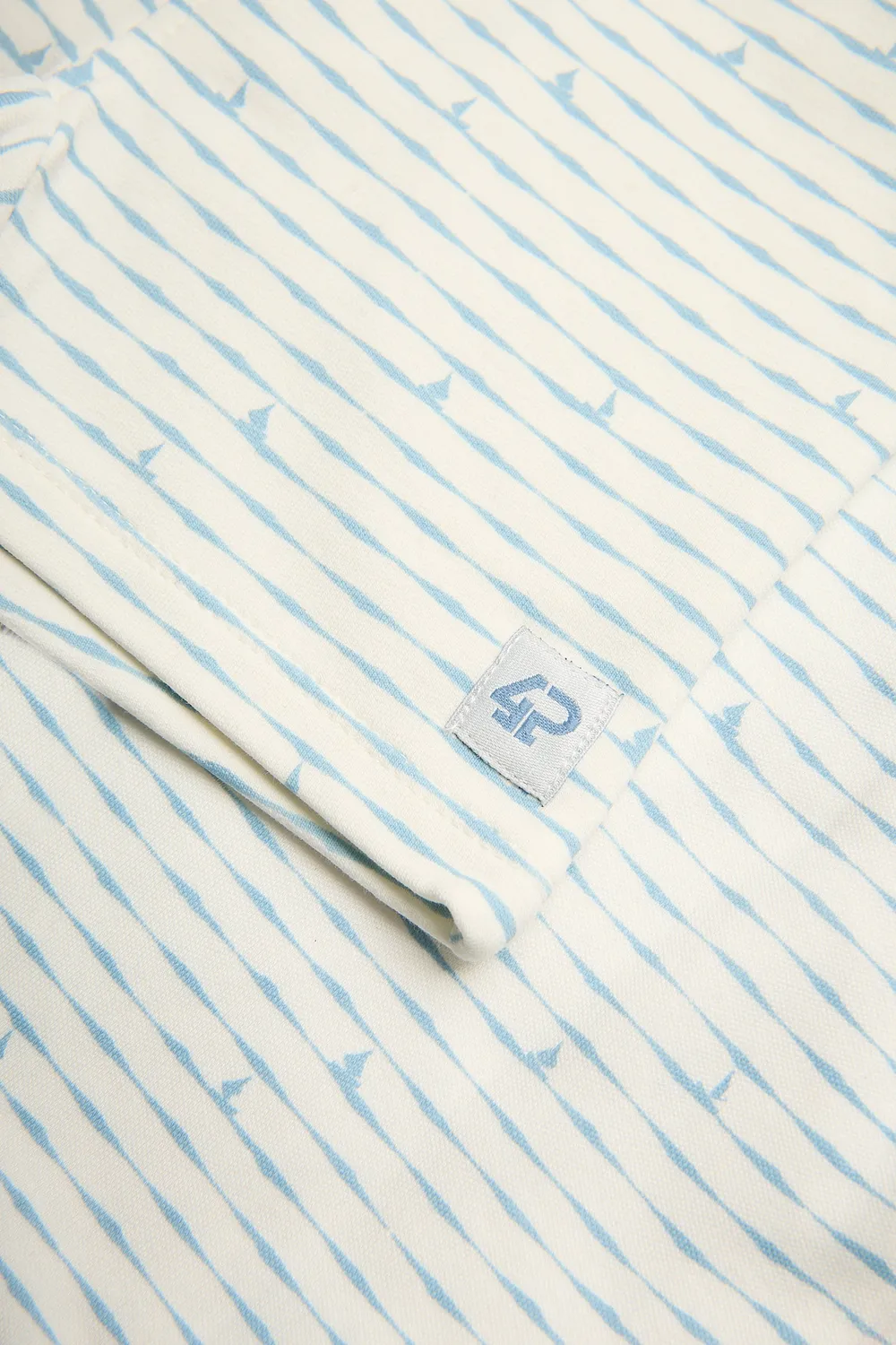 4PRESIDENT Yari White short baby katoen zeilbootjes