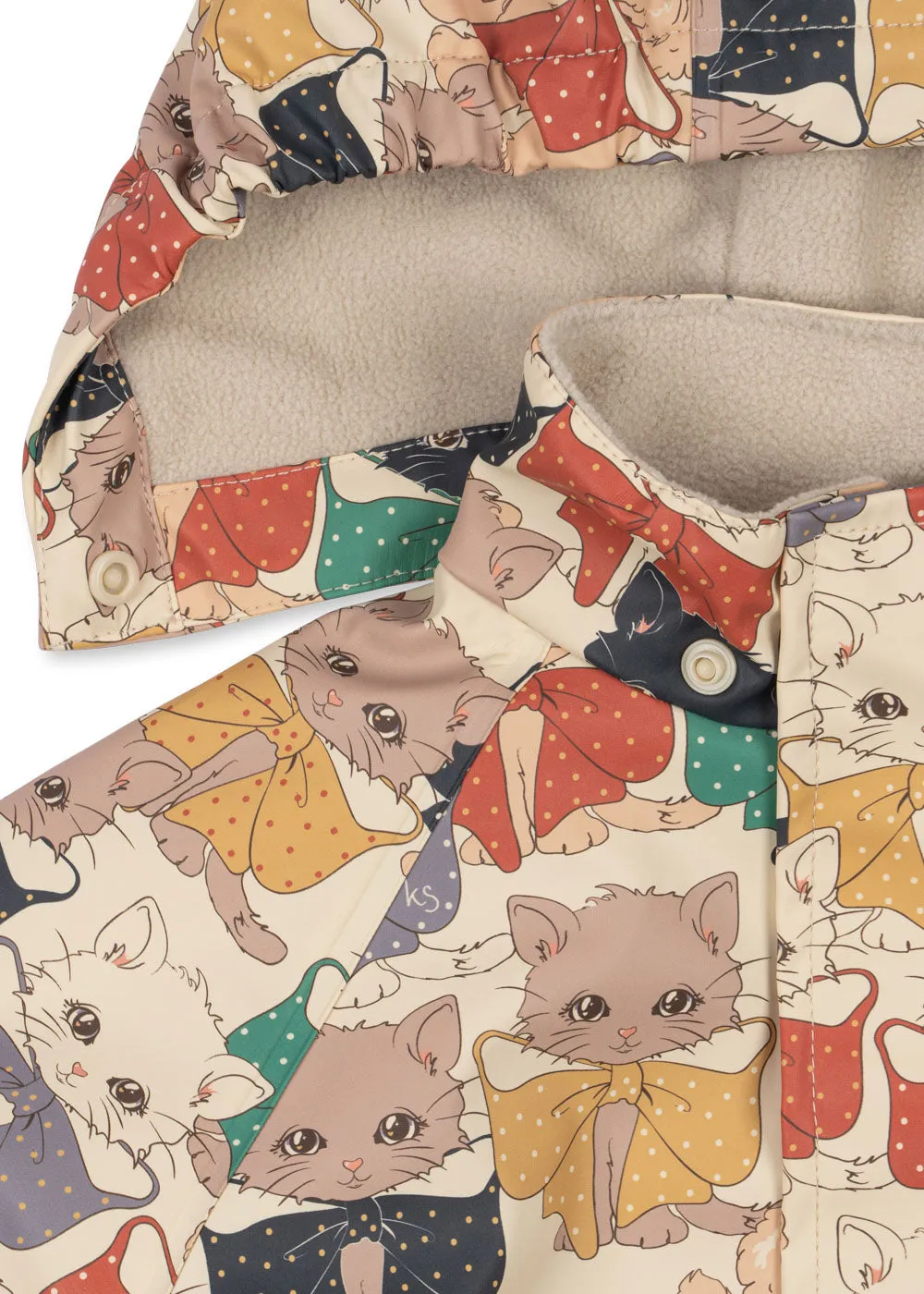 Konges Sløjd Rainy Palme regenset fleece cats dogs
