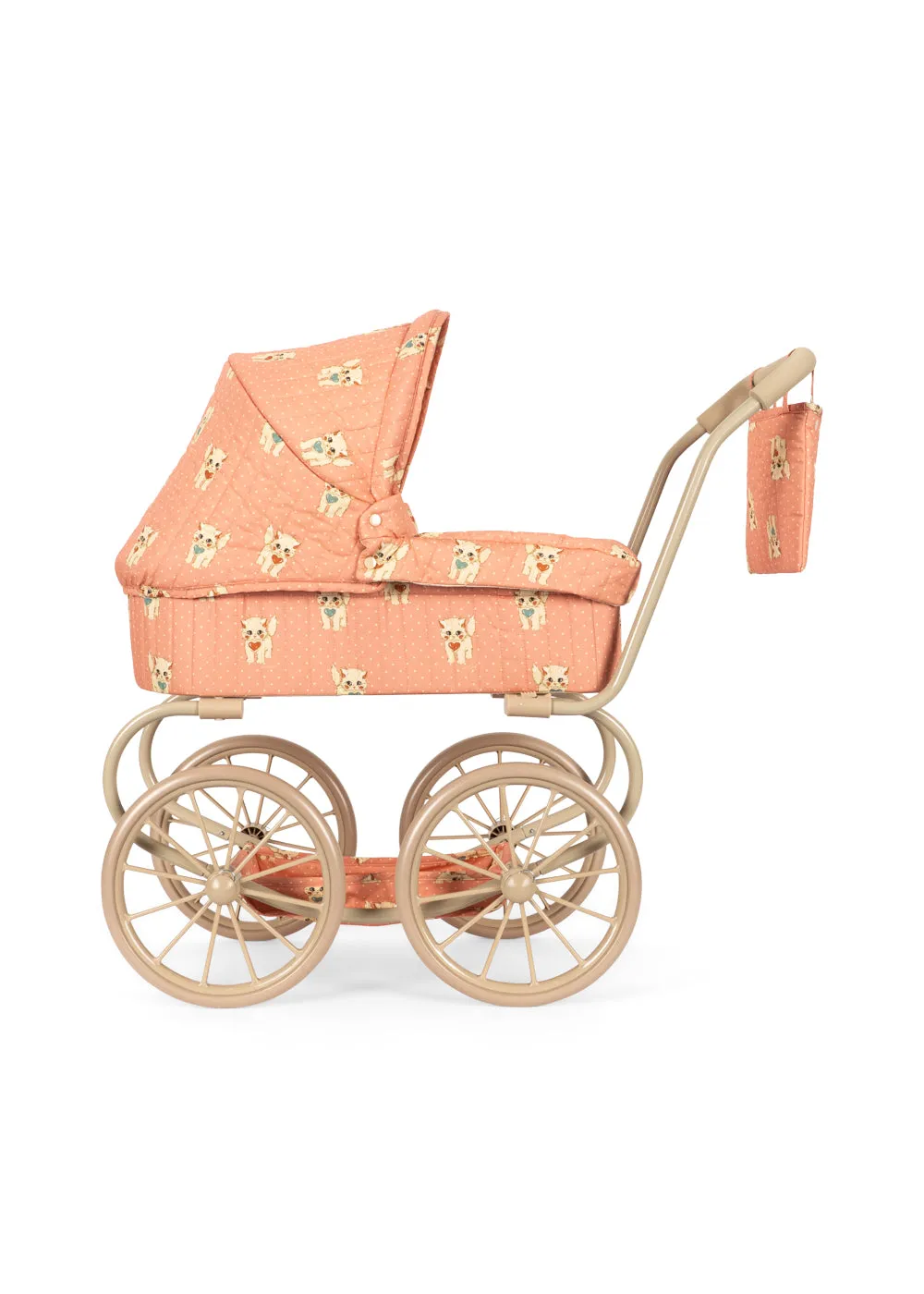 Konges Sløjd Minnie poppenwagen ciao miao rose vintage